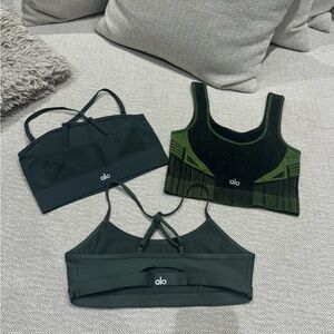 Alo Bra Bundle (3) Hunter Green